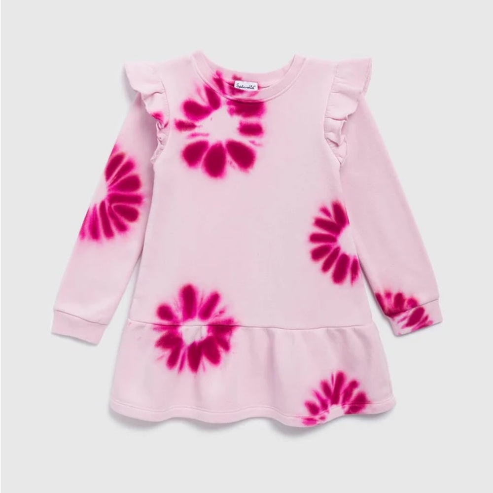 Splendid Bloom Tie Dye Dress pink girls size 5 NWT